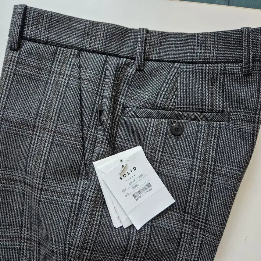 [BUNJANG] Solid Homme Checkered Blazer and Slacks Set / 솔리드옴므 체크 셋업(블레이저, 슬랙스)