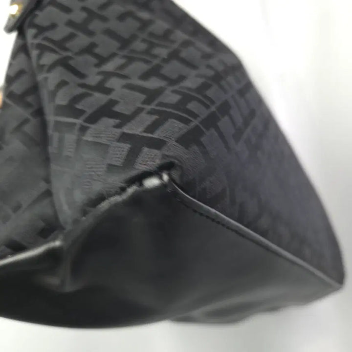 [BUNJANG] Tommy Hilfiger Monogram Tote Bag Black / 타미힐피거 모노그램 토트백 블랙
