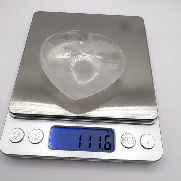 [BUNJANG] Rainbow Heart Crystal Stone with Stand / [천연원석]레인보우 하트 수정 원석