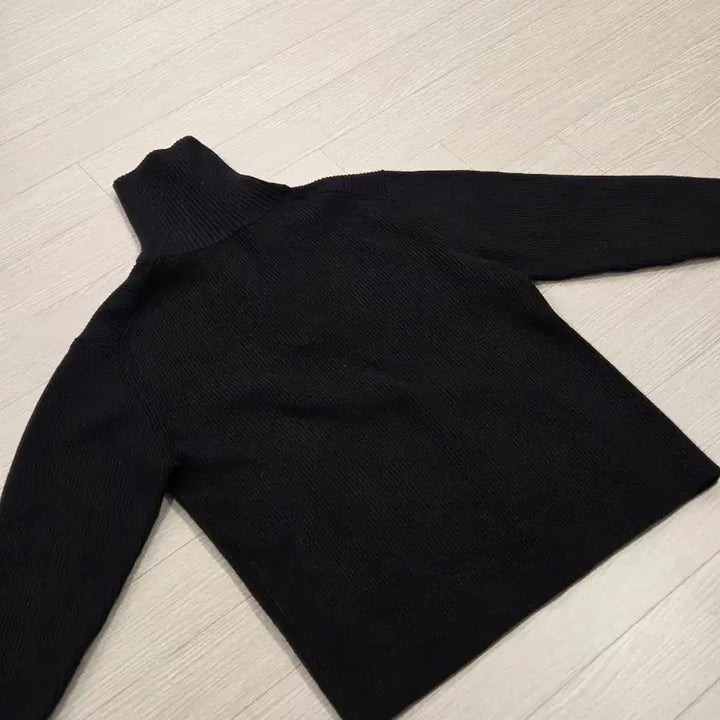 [BUNJANG] Spao Half-Zip Sweater Black Large / 스파오 반집업 스웨터 블랙 라지