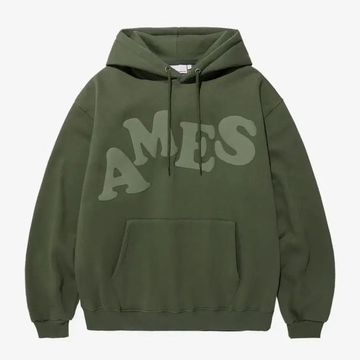 [BUNJANG] AMES WORLDWIDE BIG TYPO HOODIE - Khaki / 아메스 월드와이드 BIG TYPO HOODIE - khaki