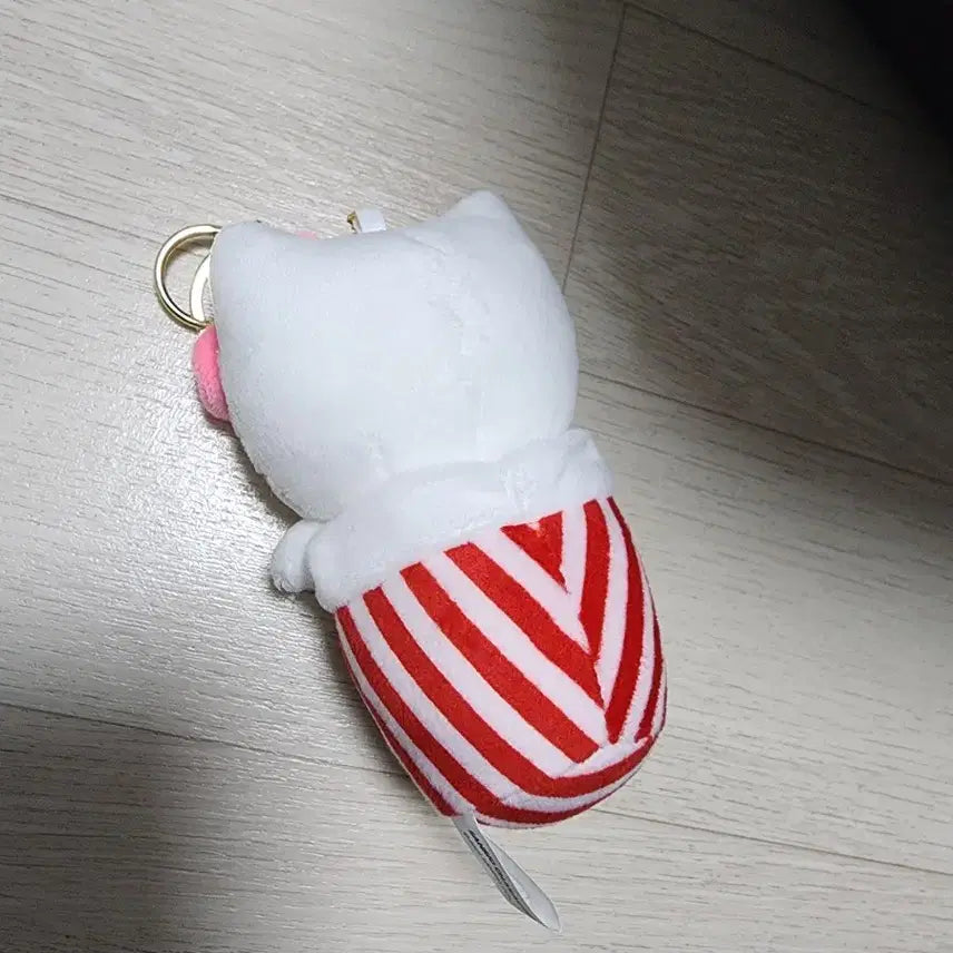 [BUNJANG] Sanrio Hello Kitty Popcorn Cup Doll Keyring / 산리오 정품 헬로키티 팝콘 컵 인형 키링