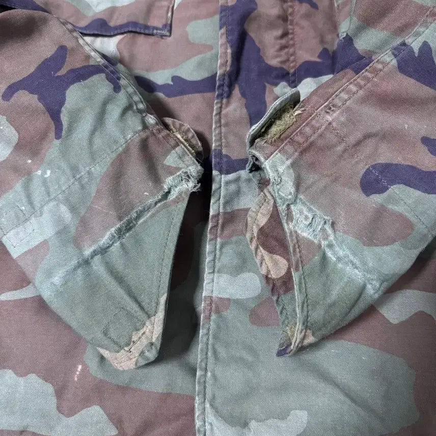 [BUNJANG] Military Woodland Camo M65 Field Jacket / 80s 미군 우드랜드 카모 m65 필드자켓