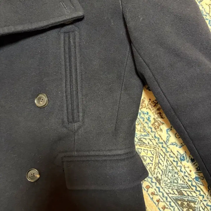 [BUNJANG] System Navy Double Coat Pea Coat / [상태A 95-100] 시스템 네이비 더블코트 피코트