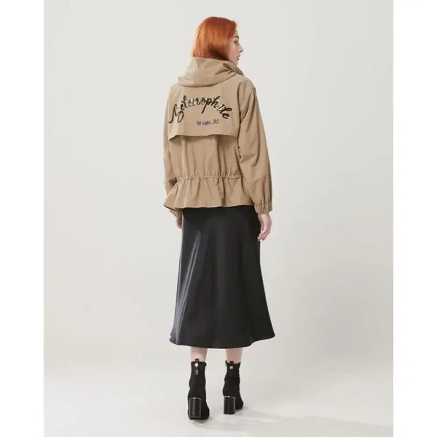 [BUNJANG] Egoist Spangle Lettering Short Field Jacket / 에고이스트 20년 바스락 스팽글 레터링 숏 야상 점퍼 스트링 벌룬 자켓