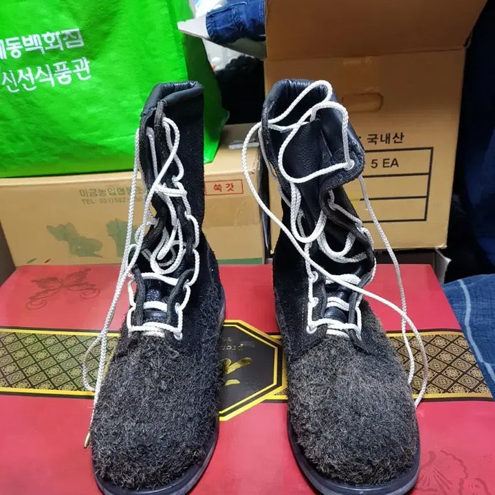 [BUNJANG] Military Combat Boots 265EEE / 해병대 봉합식 세무 워커 전투화 군화 265EEE 판매