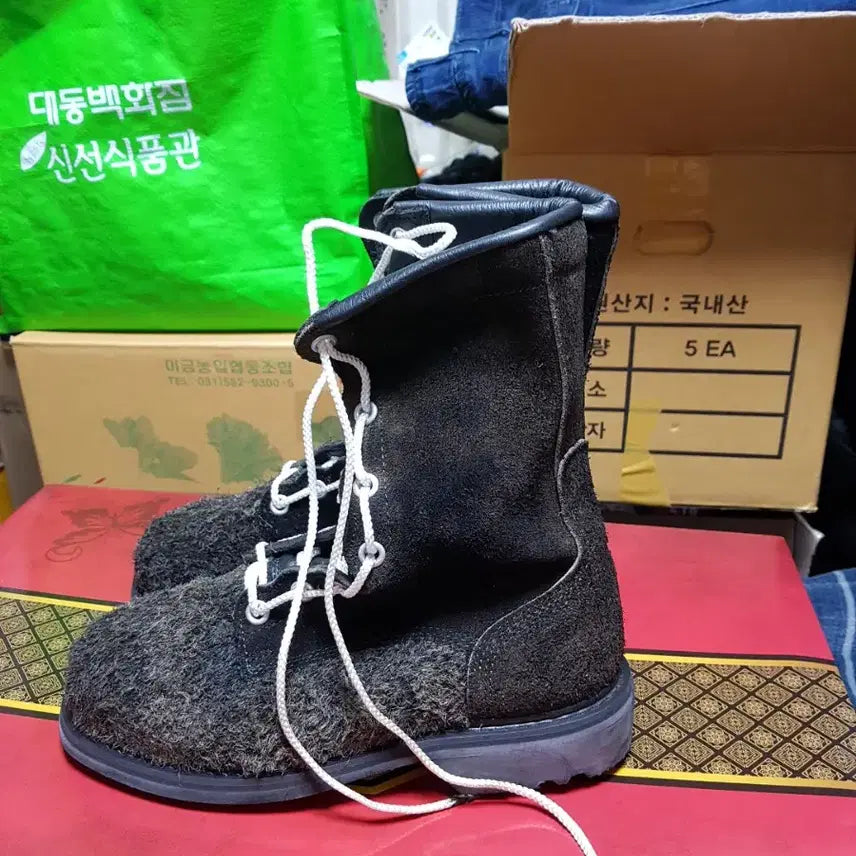 [BUNJANG] Military Combat Boots 265EEE / 해병대 봉합식 세무 워커 전투화 군화 265EEE 판매
