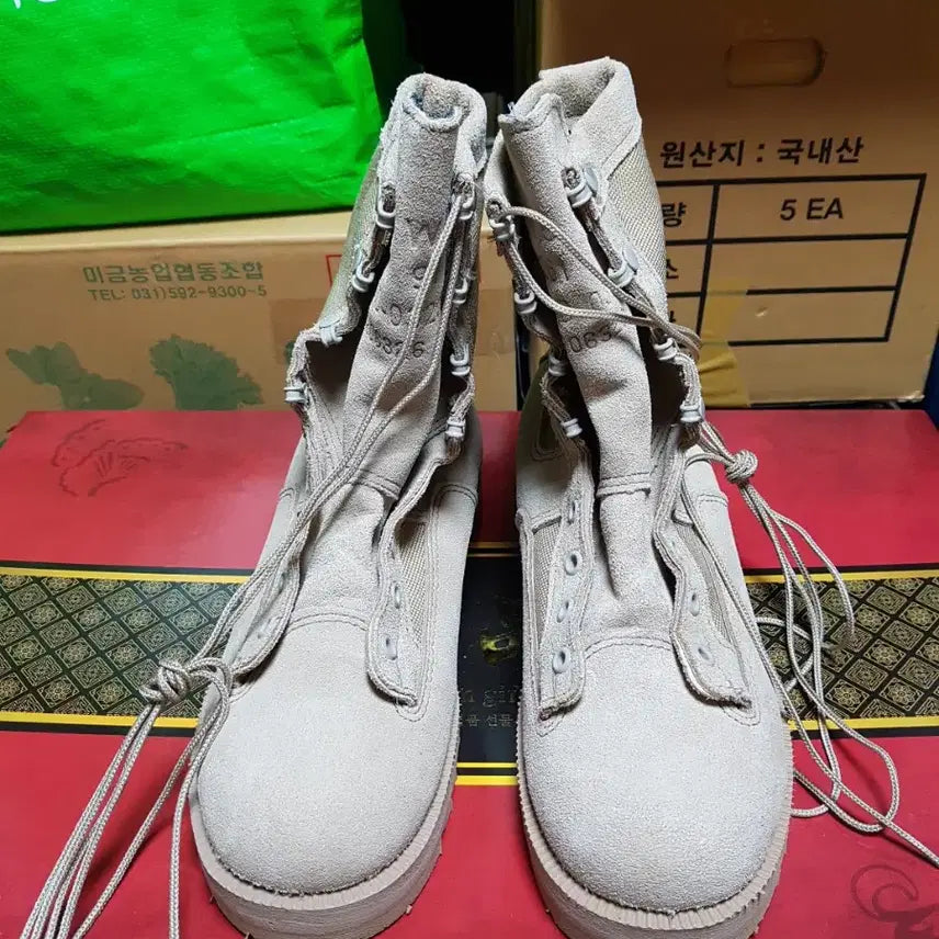 [BUNJANG] Wellco Desert Boots Combat Boots 7.5W / 웰코 사막화 전투화 군화 부츠 7.5W 판매