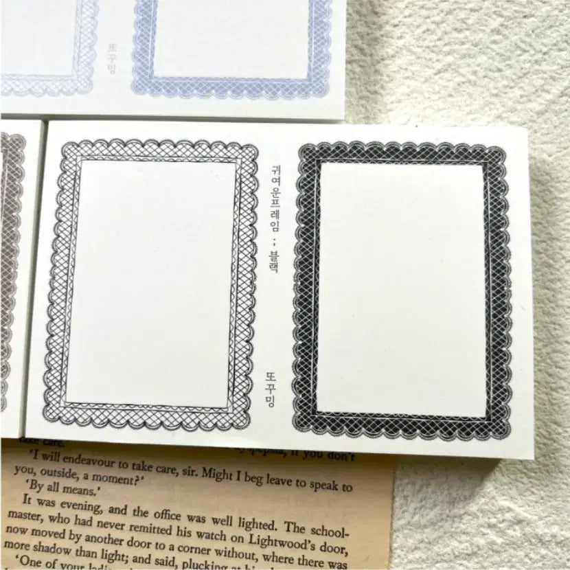[BUNJANG] Ddokkoming Cute Rectangular Frame Set / #또꾸밍 #귀여운 직사각 프레임