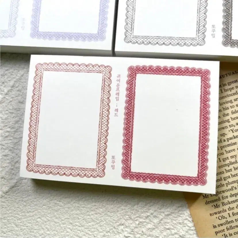 [BUNJANG] Ddokkoming Cute Rectangular Frame Set / #또꾸밍 #귀여운 직사각 프레임