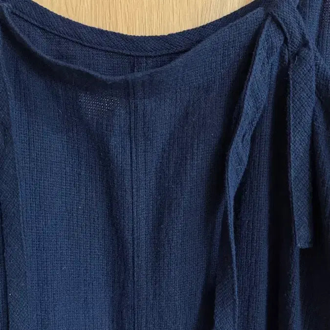 [BUNJANG] Via Plane Navy Linen Cami Dress / 비아플레인 네이비 끈나시 원피스 여름 린넨