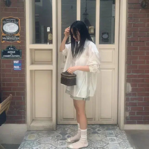 [BUNJANG] Basket Dear Blouse Ivory / 바스켓 디어 블라우스 아이보리