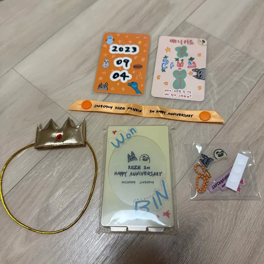 [BUNJANG] RIIZE Wonbin 1st Anniversary MD Full Set (Excluding Photocards) / 라이즈 원빈 1주년 기념 MD 풀세트 (포카제외)