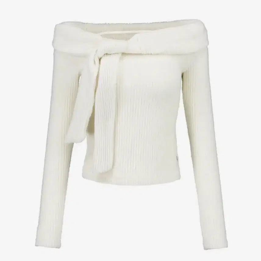 [BUNJANG] Forusring Hug Me Off-Shoulder Knit Ivory / Forusring 포어링 허그미 오프숄더 니트