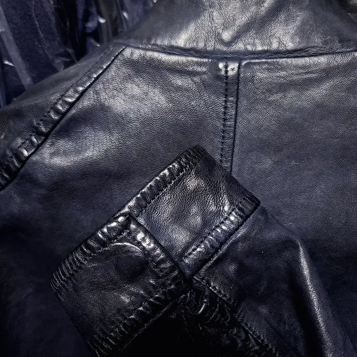 [BUNJANG] TIME HOMME Italian Lambskin Blouson Jacket / 타임옴므/TIME HOMME 메인 이태리 양가죽 블루종 자켓/100