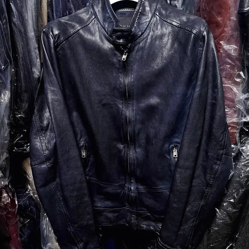 [BUNJANG] TIME HOMME Italian Lambskin Blouson Jacket / 타임옴므/TIME HOMME 메인 이태리 양가죽 블루종 자켓/100