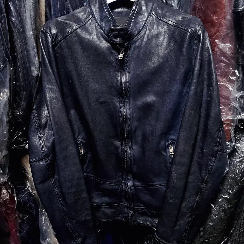 [BUNJANG] TIME HOMME Italian Lambskin Blouson Jacket / 타임옴므/TIME HOMME 메인 이태리 양가죽 블루종 자켓/100