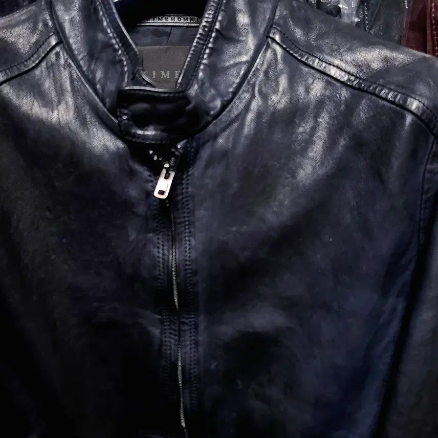 [BUNJANG] TIME HOMME Italian Lambskin Blouson Jacket / 타임옴므/TIME HOMME 메인 이태리 양가죽 블루종 자켓/100