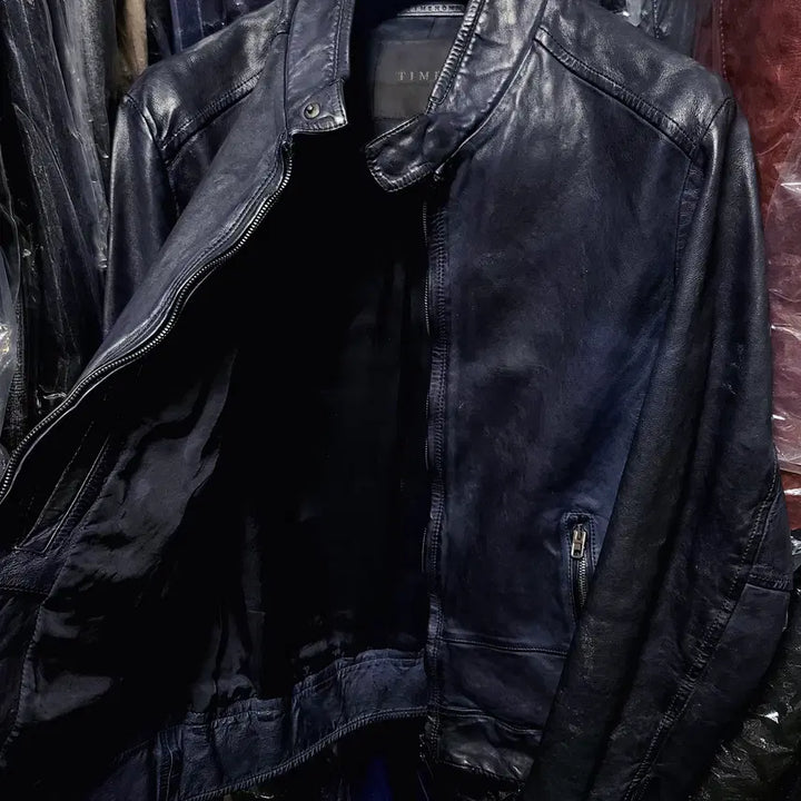 [BUNJANG] TIME HOMME Italian Lambskin Blouson Jacket / 타임옴므/TIME HOMME 메인 이태리 양가죽 블루종 자켓/100