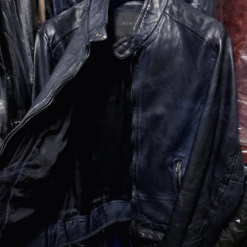 [BUNJANG] TIME HOMME Italian Lambskin Blouson Jacket / 타임옴므/TIME HOMME 메인 이태리 양가죽 블루종 자켓/100