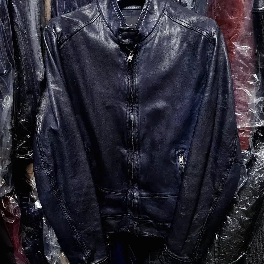 [BUNJANG] TIME HOMME Italian Lambskin Blouson Jacket / 타임옴므/TIME HOMME 메인 이태리 양가죽 블루종 자켓/100