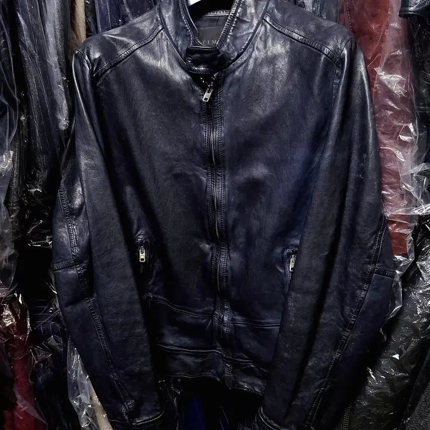 [BUNJANG] TIME HOMME Italian Lambskin Blouson Jacket / 타임옴므/TIME HOMME 메인 이태리 양가죽 블루종 자켓/100