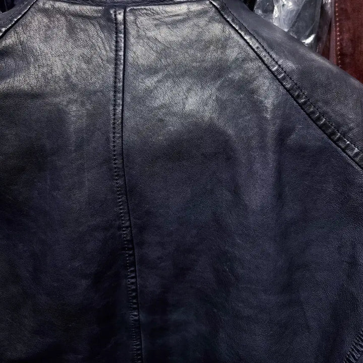 [BUNJANG] TIME HOMME Italian Lambskin Blouson Jacket / 타임옴므/TIME HOMME 메인 이태리 양가죽 블루종 자켓/100