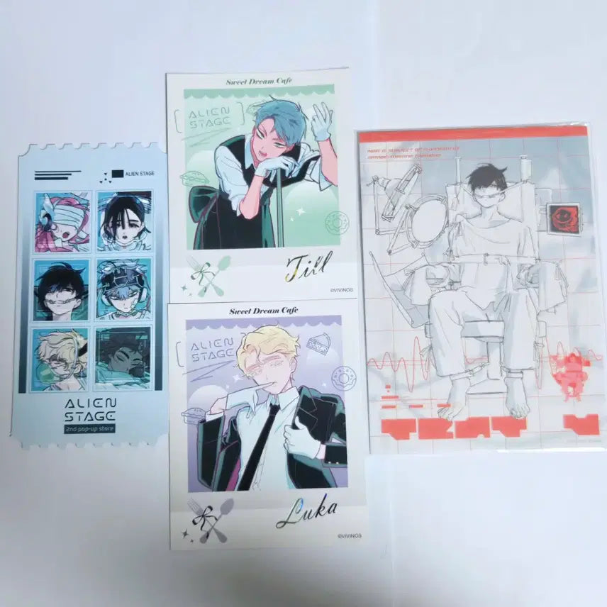 [BUNJANG] A STAGE Ticket Postcard Photocard Polaroid Luka, Til, Ivan, Alien Stage / 에이스테 티켓 엽서 포카 폴라 루카 틸 이반 에일리언스테이지