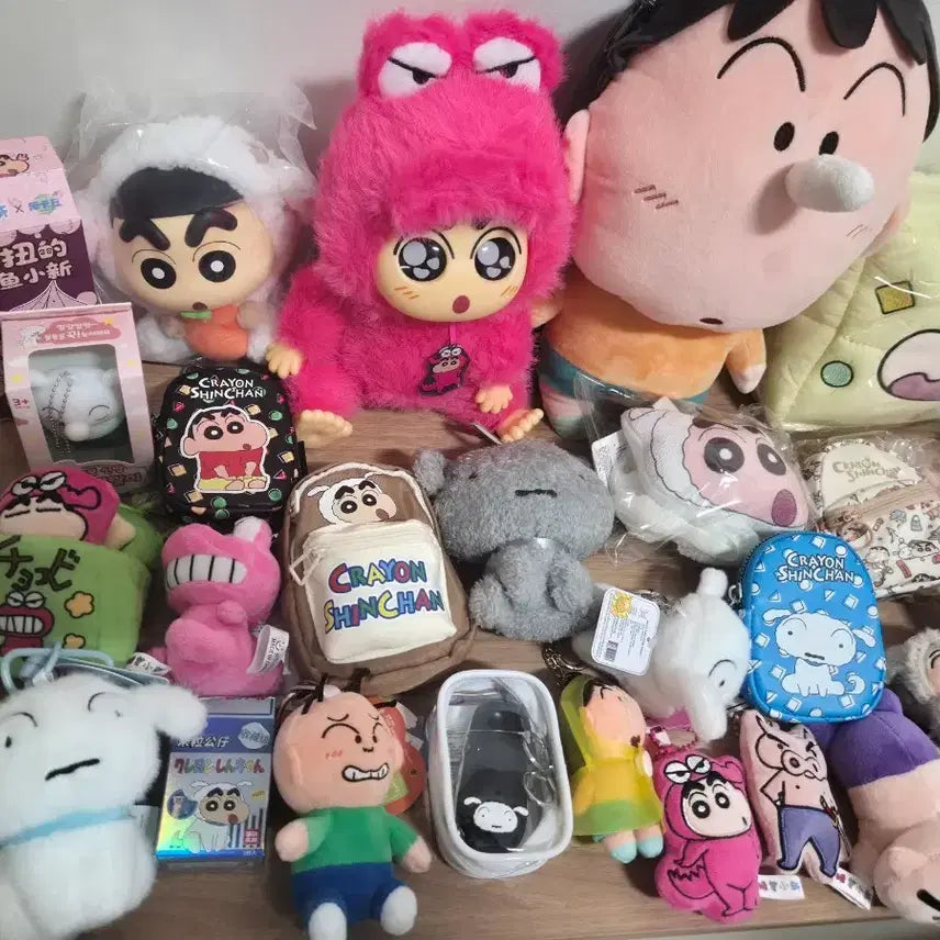 [BUNJANG] Crayon Shin-chan Bundle Set Keyring/Doll / 짱구탈덕합니다)파우치+인형+키링 등 25종 일괄 판매