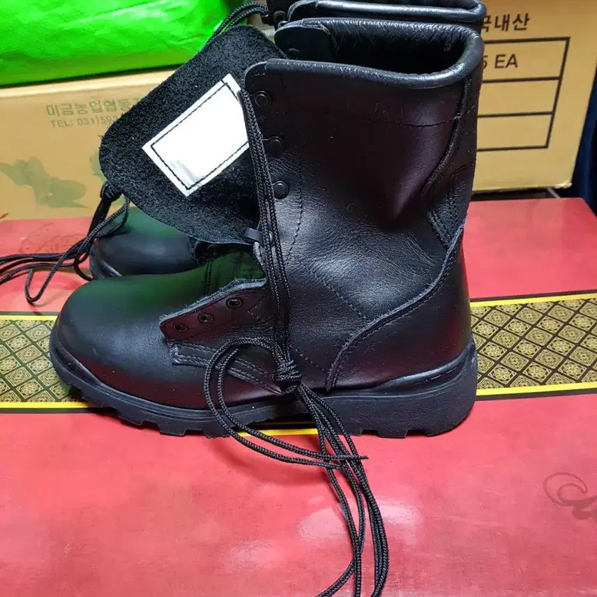 [BUNJANG] 255M Combat Boots (Adhesive Type) / 접착화 전투화 군화 255M 판매