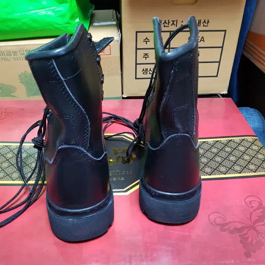 [BUNJANG] 255M Combat Boots (Adhesive Type) / 접착화 전투화 군화 255M 판매