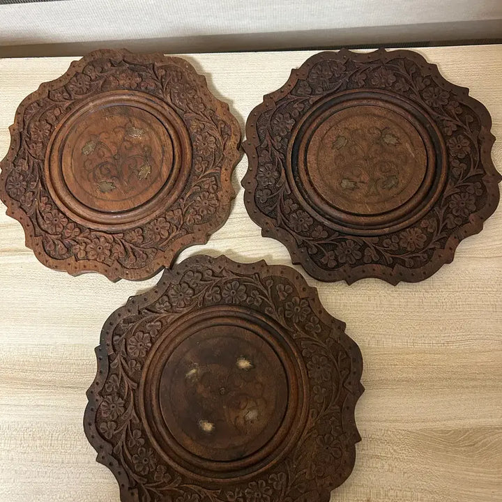 [BUNJANG] Antique Wooden Ornament Set / 고가구 고급문양 (총3개)