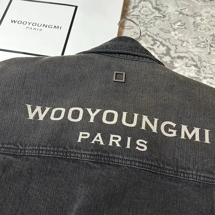 [BUNJANG] Wooyoungmi Denim Shirt Jacket - Black / [새상품 풀구성 26SS] 우영미 데님 셔츠 자켓 블랙 청자켓