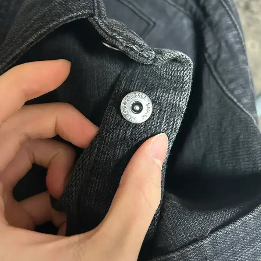 [BUNJANG] Wooyoungmi Denim Shirt Jacket - Black / [새상품 풀구성 26SS] 우영미 데님 셔츠 자켓 블랙 청자켓