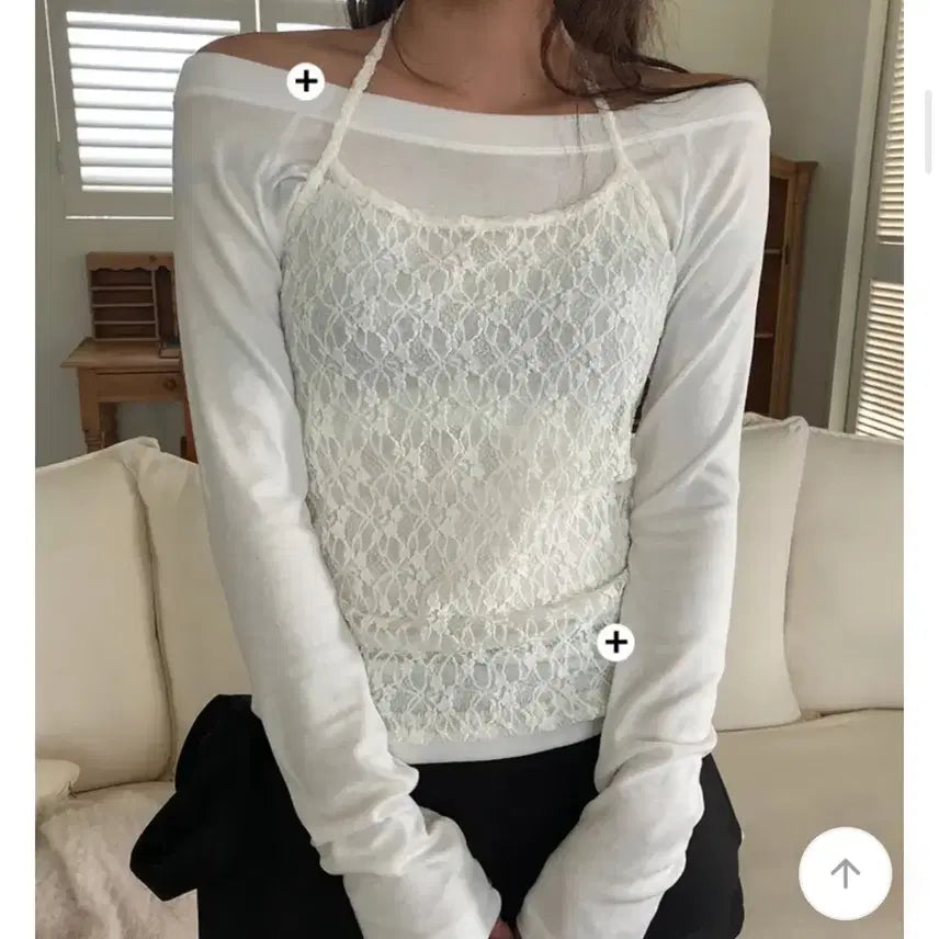 [BUNJANG] Ably Rich Flower Lace Bustier Tank Top / 에이블리 리치 플라워 레이스 뷔스티에 나시