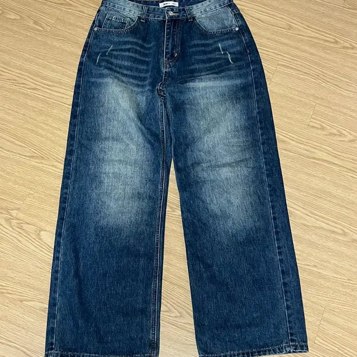 [BUNJANG] Denim Wide Jeans / 데님 와이드 청바지