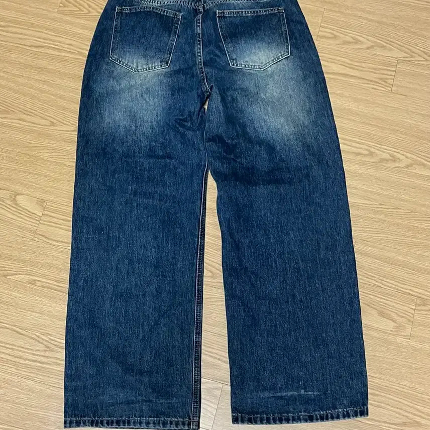 [BUNJANG] Denim Wide Jeans / 데님 와이드 청바지