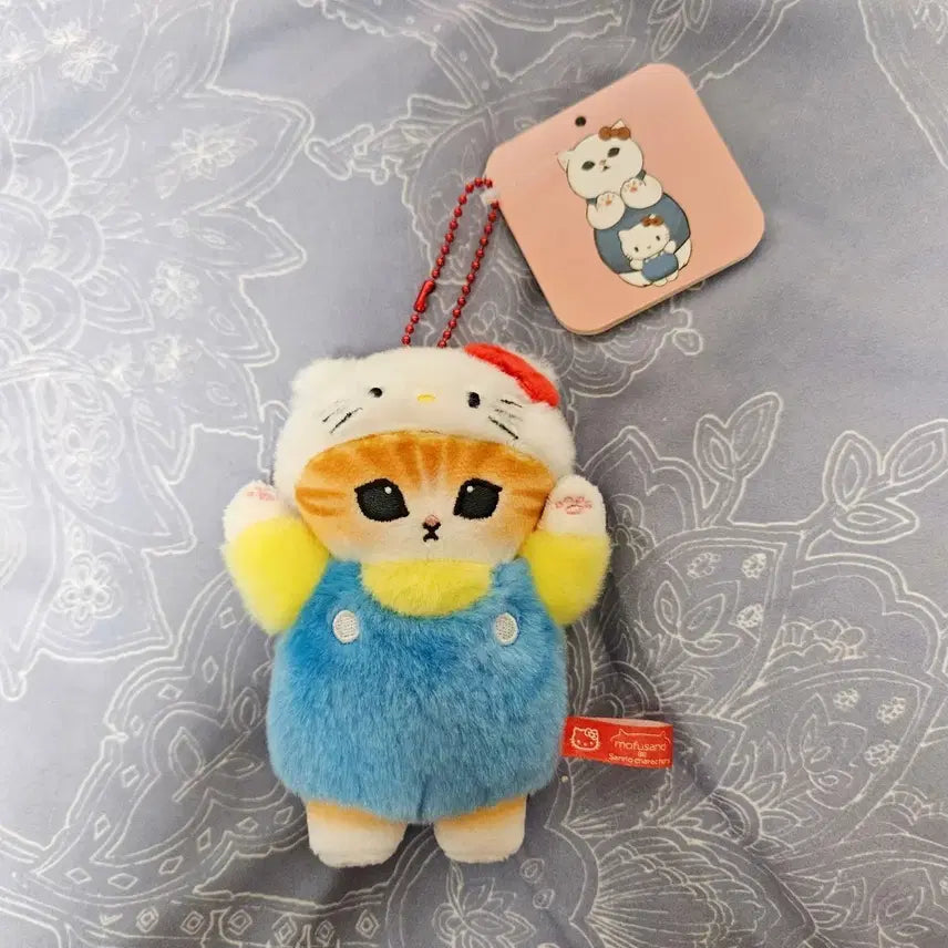 [BUNJANG] Mofusand x Hello Kitty Collaboration Doll Keyring / 모후샌드X헬로키티 콜라보 인형 키링