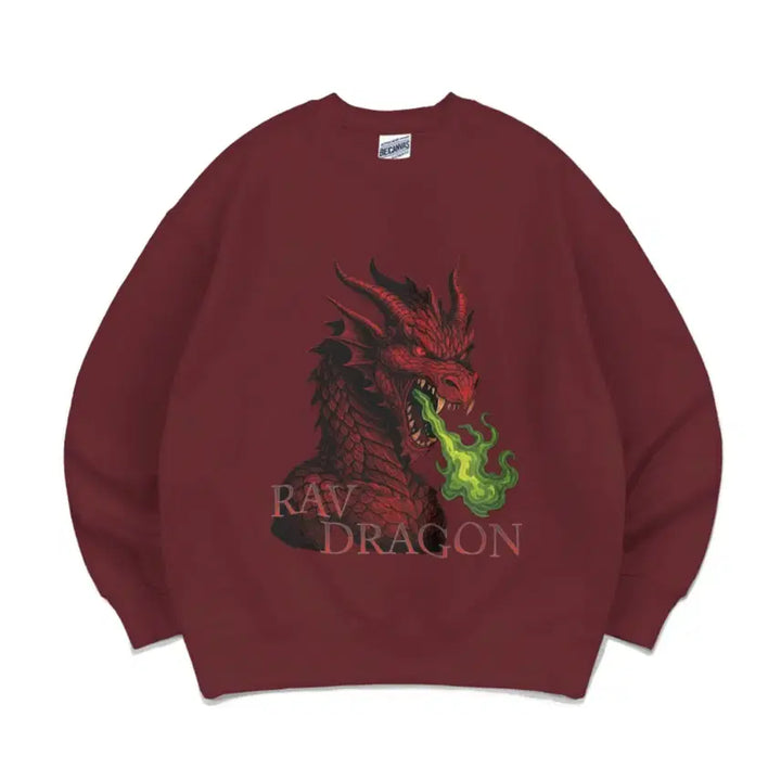 [BUNJANG] RAVDRAGON Oversized Sweatshirt (S) / RAVDRAGON 오버핏 맨투맨 (S)