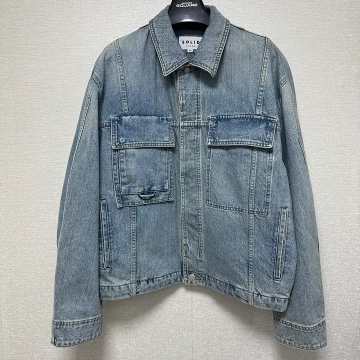 [BUNJANG] Solid Homme Denim Jacket 50 / 솔리드옴므 23시즌 청자켓 데님자켓 50