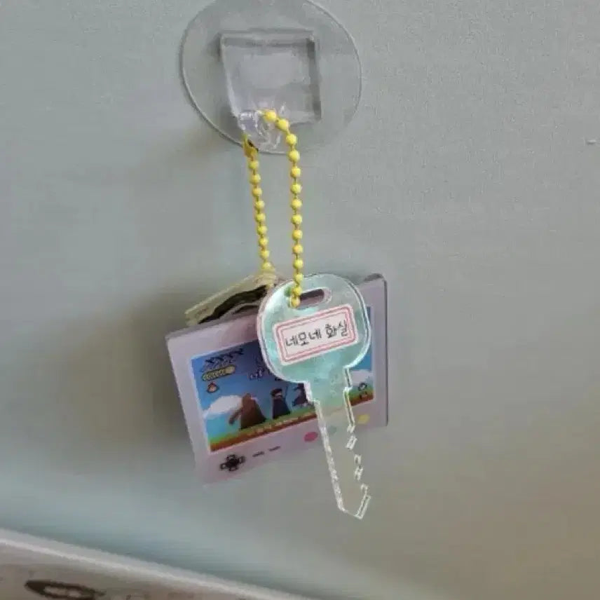 [BUNJANG] Cherry Blossom Hamin Keyring / 구해요)청춘블라썸 네모네 화실 열쇠 소망 하민 오리 팝업