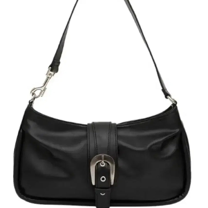 [BUNJANG] Yeomim Black Buckle Shoulder Bag / 여밈 블랙 버클 숄더백 미니백