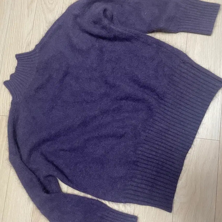[BUNJANG] Deep Purple Angora Knit Sweater / 롯백구매 원가7만원 새것 딥퍼플 앙고라니트