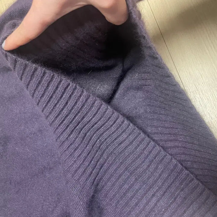[BUNJANG] Deep Purple Angora Knit Sweater / 롯백구매 원가7만원 새것 딥퍼플 앙고라니트