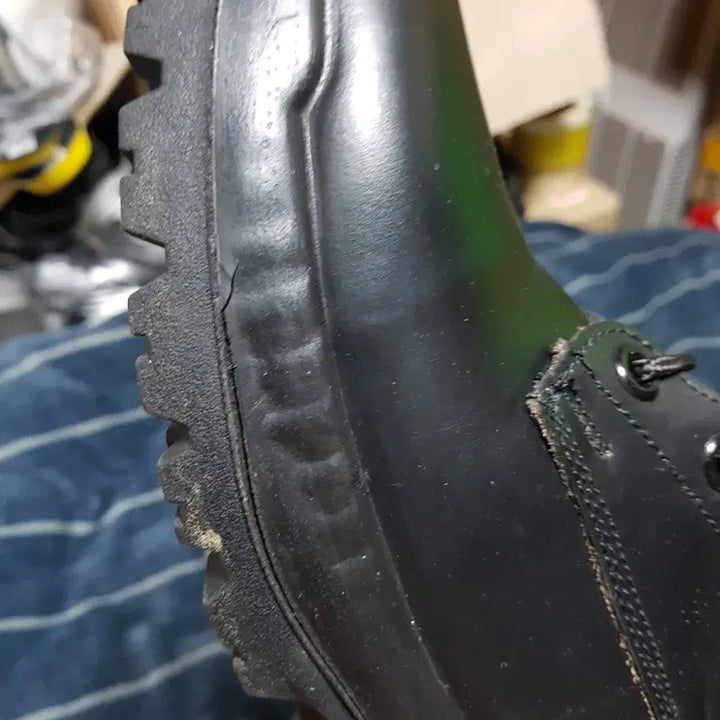 [BUNJANG] Military Combat Boots 255EE / 구형 경찰 보급 사출화 전투화 군화 255EE 판매