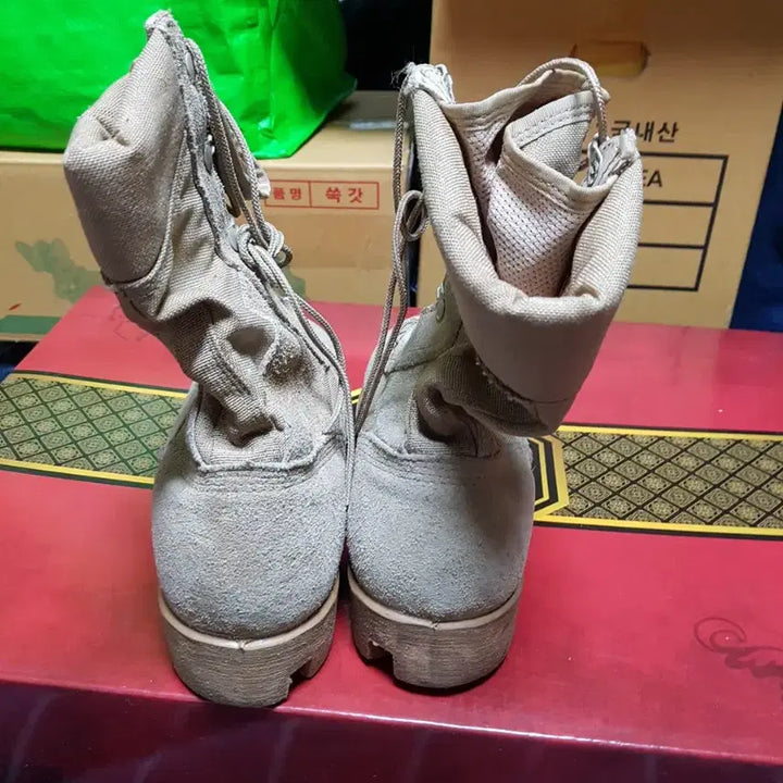 [BUNJANG] Combat Boots 7.5W / 웰코 하계용 사막화 전투화 군화 파나마솔 7.5W 판매