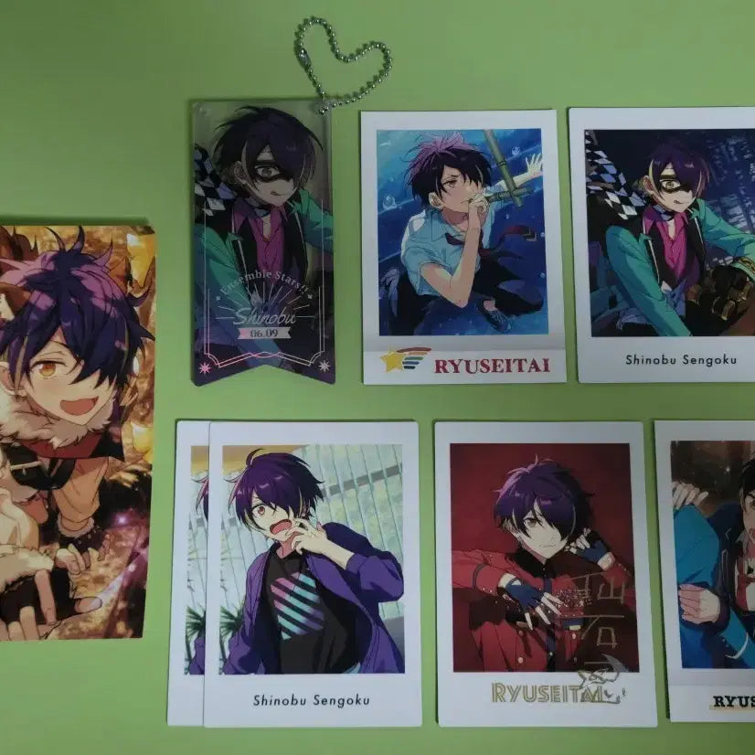 [BUNJANG] Ensemble Stars! Shinobu Sengoku Bundle Set Keyring Flag / [일괄] 앙스타 센고쿠 시노부