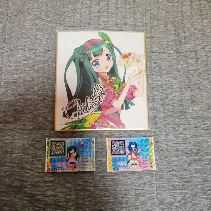 [BUNJANG] PriPara Chiriri Signed Shikishi Art Board / 프리파라 치리 색지