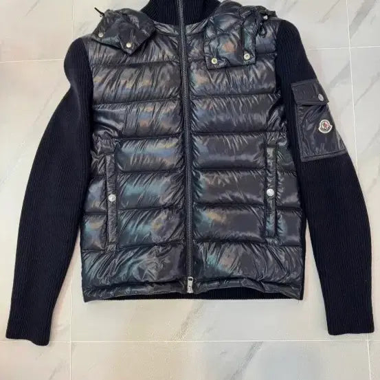 [BUNJANG] Moncler Knit Padded Jacket / 몽클레어 니트패딩