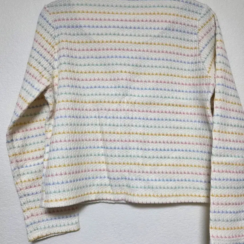 [BUNJANG] 파스텔 컬러 짜임 세미 크롭 가디건 / 파스텔 컬러 짜임 세미 크롭 가디건